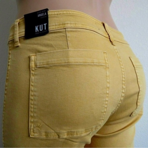 Kut from the Kloth Denim - KUT from the KLOTH Jeans Women’s Distressed ANGELA Wide Leg Gaucho Size 12 NWT